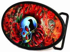 720090 Skulls buckle